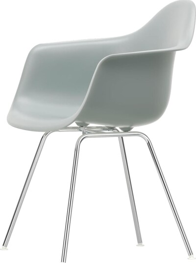 Vitra Eames Plast DAX Spisestol med Armlener Lysegrå Vitra Eames Plast DAX Spisestol med Armlener Lysegrå