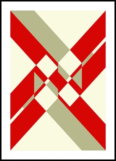 Intersecting Geometry Plakat Plakat / 40x50cm