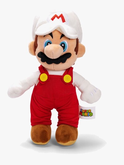 Super Mario: Fire Mario Kosedyr 30 Cm Super Mario: Fire Mario Kosedyr 30 Cm