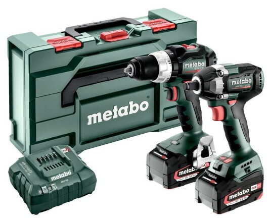 Metabo Kombisett Drill & Muttertrekker 18V 5.2Ah Metabo Kombisett Drill & Muttertrekker 18V 5.2Ah