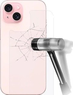 iPhone 15 Plus Herdet Glass Beskyttelse av Bakdekslet - 9H - Klar