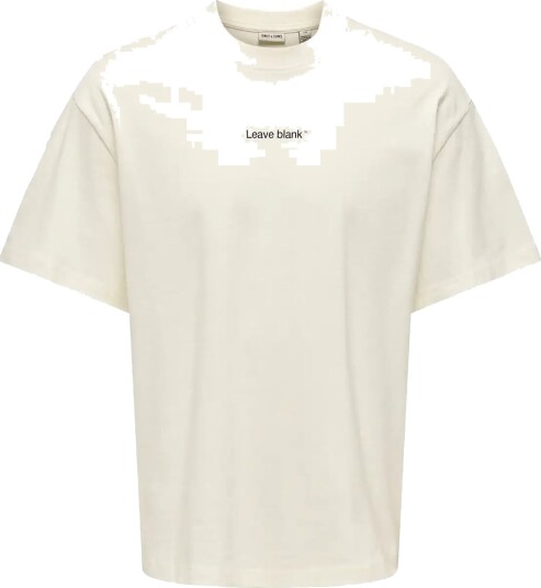 ONLY & SONS Onsfred Life Ovz Tee Lb Cream S