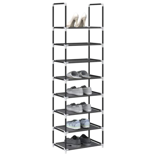 Skostativ 8-lags svart 44x28x145 cm ikke-vevd stoff 8721158510150 Skostativ 8-lags svart 44x28x145 cm ikke-vevd stoff 8721158510150