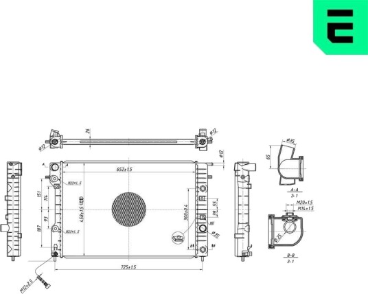 ERA 673351 Radiator motorkjøling