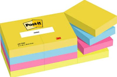 Post-it blok Energetic 38x51mm 12 blokke Post-it blok Energetic 38x51mm 12 blokke