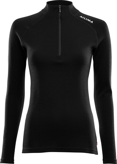 Aclima WarmWool Mockneck Woman Jet Black S, Jet Black Aclima WarmWool Mockneck Woman Jet Black S, Jet Black