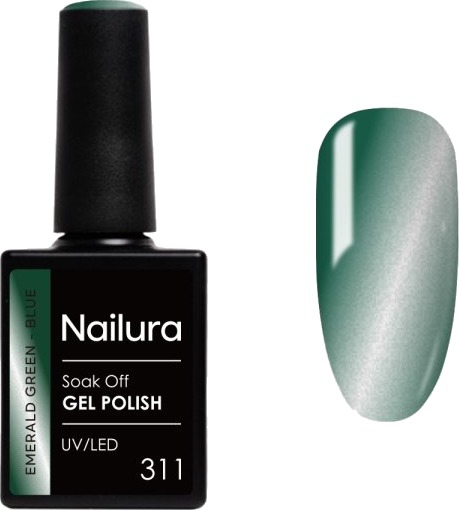 Nailura Gel Polish 311 – Smaragdgrønnblå – 10 ml