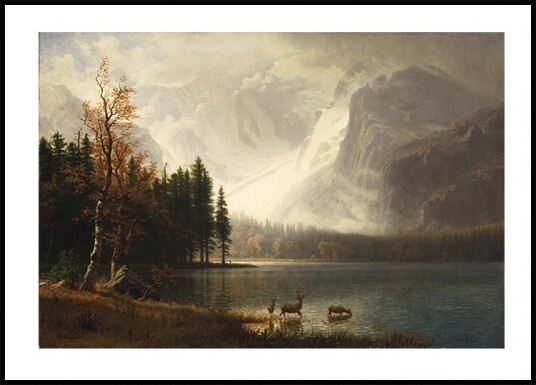 Estes Park Colorado Whyte"s Lake By Albert Bierstadt Plakat Plakat / 40x50cm