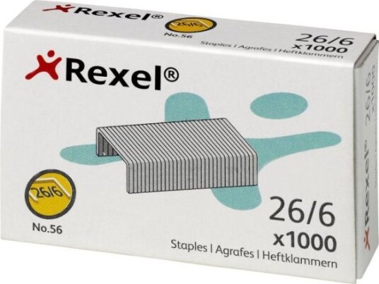 Rexel Rx06131 1000 Stifter 20 Sider Stål Rexel Rx06131 1000 Stifter 20 Sider Stål