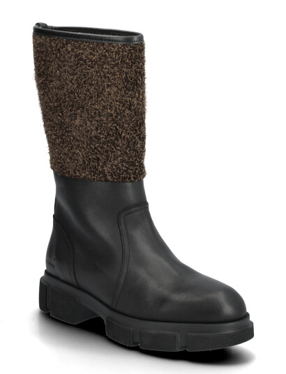 Copenhagen Studios Cph563 Leather Mix Teddy Black/Brown - Black - 36