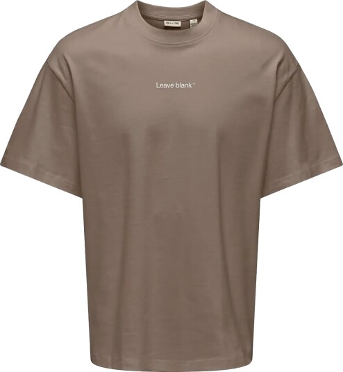 ONLY & SONS Onsfred Life Ovz Tee Lb Brown XL