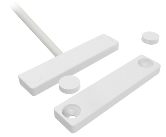 Alarmtech MC 740e-10 Magnetkontakt Utenpåliggende Hvit 10 M Kabel