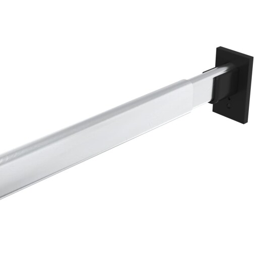 vidaXL Teleskopiske garderobestenger 4 stk sølv 58-100 cm