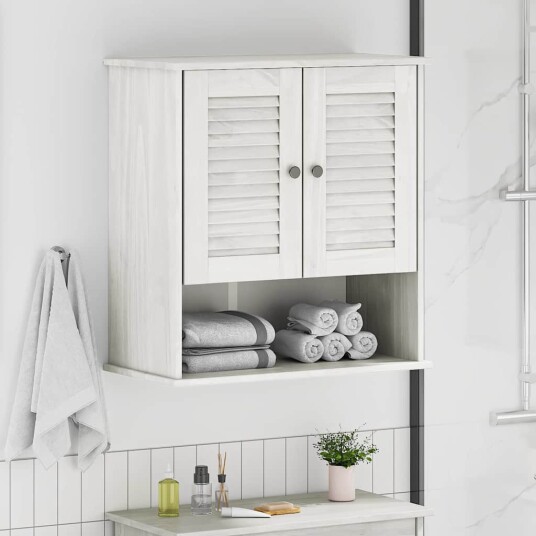  Vegghengt Badskap VIGO Hvit 67,5 x 34 x 71,5 cm Heltre furu