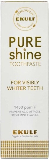 Ekulf Pure Shine Tannpasta - 75 Ml. Tannkrem Personlig Pleie Munn- & Tannpleie