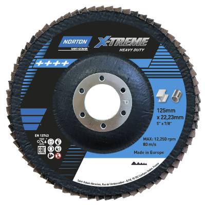 Norton Lamellrondell X Treme Heavy Duty P40 125x22mm 10 stk Norton Lamellrondell X Treme Heavy Duty P40 125x22mm 10 stk