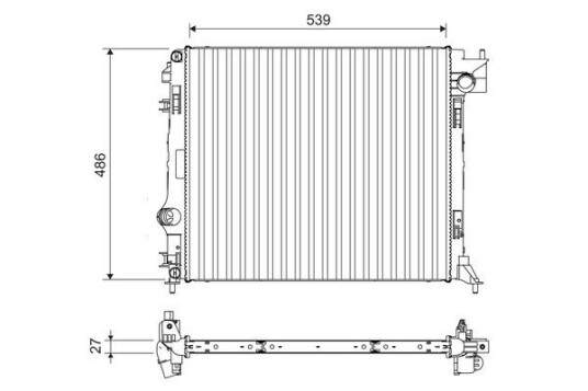 Radiator VALEO 701108