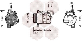 AC-kompressor VAN WEZEL 0600K319 AC-kompressor VAN WEZEL 0600K319