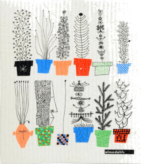 Almedahls Italiensk blomsterhylle oppvaskklut 18x20 cm Multi Almedahls Italiensk blomsterhylle oppvaskklut 18x20 cm Multi