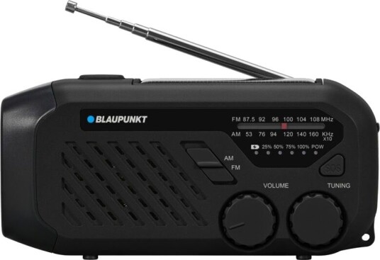 Blaupunkt ER10 Nødradio med Lommelykt Svart