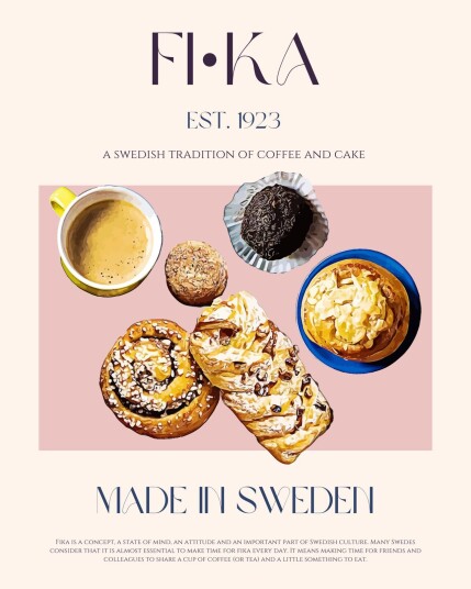 Plakat Svensk Fika Tradisjon