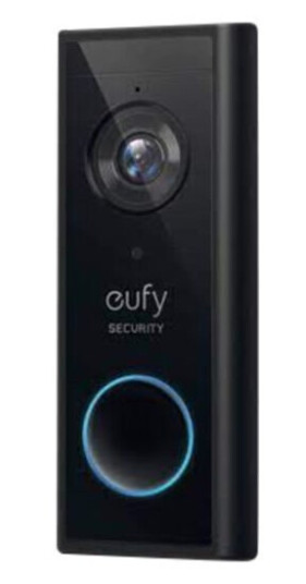 Eufy 2K Videodørklokke med WiFi og Bevegelsesdetektering - Batteridrevet, Svart Eufy 2K Videodørklokke med WiFi og Bevegelsesdetektering - Batteridrevet, Svart