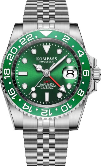 Kompass GMT Professional Jubilee Sapphire Steel Green