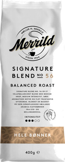 Merrild | Signature Blend n.56 400g kaffebønner Merrild | Signature Blend n.56 400g kaffebønner