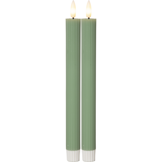 Star Trading Flamme Antikklys 2 pk LED Grønn