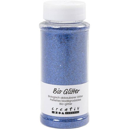 Diverse Biologisk nedbrytbart glitter blå 140 ml 1 boks