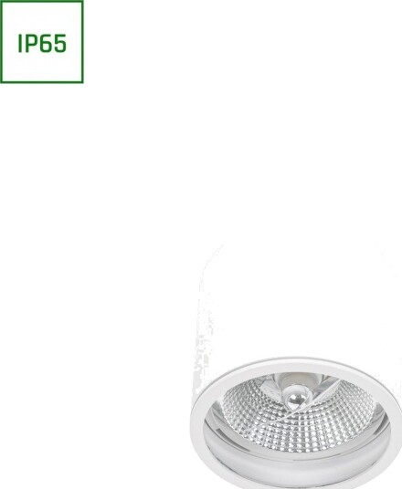 Chloe AR111 GU10 påbygningsspot IP65 hvit/sort uten lyskilde takmontert inne / ute