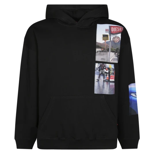 Diesel Herre Gensere & Hettegensere Svart 3XL
