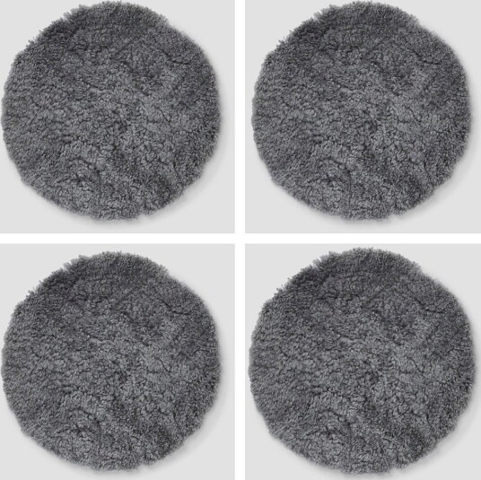 Skinnwille Sittepute rund Curly 4 pakning Grå Skinnwille Sittepute rund Curly 4 pakning Grå