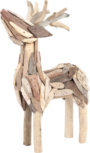 Dekorasjon Hjort Av Tre Liten Lama Dekorasjon Hjort Av Tre Liten Lama