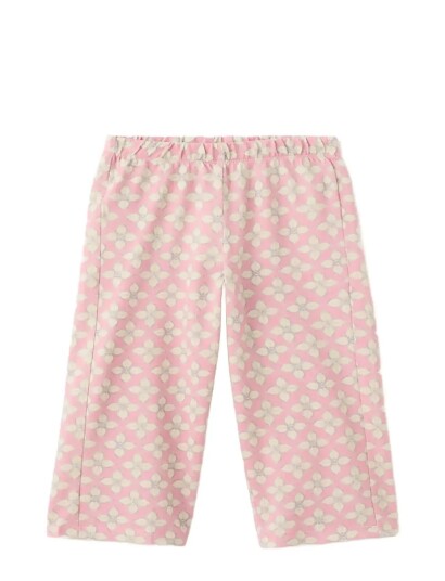 Mango Printed Cotton Trousers Pink 5 6 Mango Printed Cotton Trousers Pink 5 6