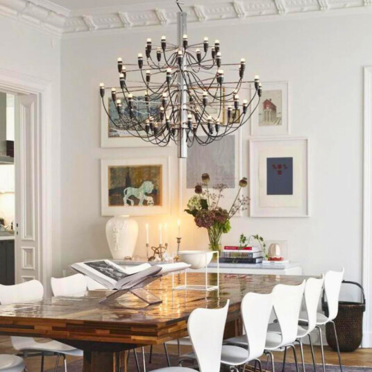 Flos Flos 2097/50 Sarfatti LED takkrone - sølv
