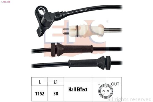 EPS 1.960.198 Sensor ABS EPS 1.960.198 Sensor ABS
