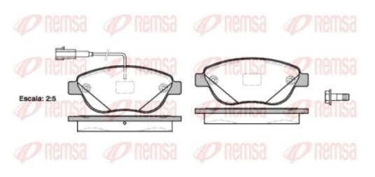 Bremseklosser REMSA 0859.12