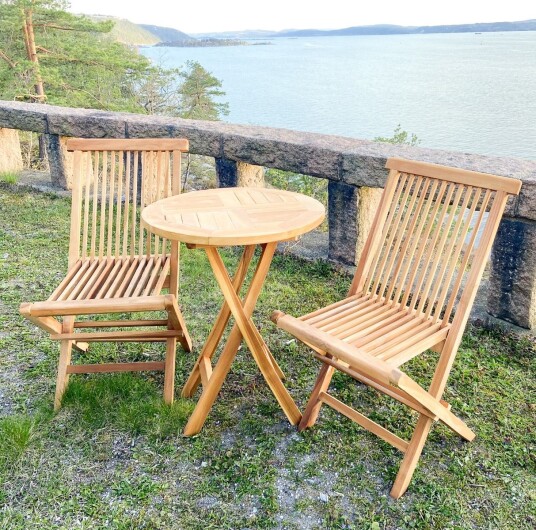 Cafésett "Lote" i teak