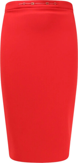 Elisabetta Franchi Dame Skjørt Rød L, Elisabetta Franchi Dame Skjørt Rød L,