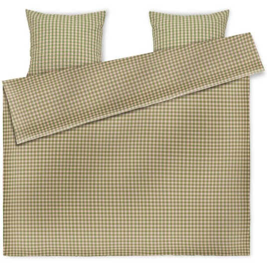 Juna - Bæk&Bølge sengetøy 220x220 cm grønn/soft pink
