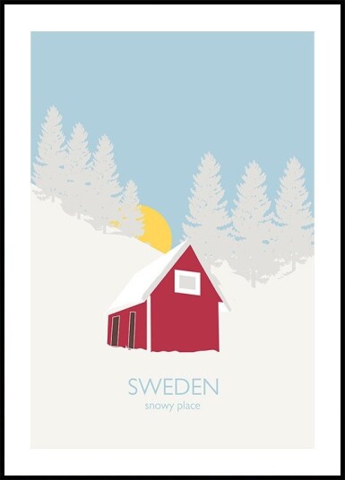 Sweden Poster Plakat / 30x40cm