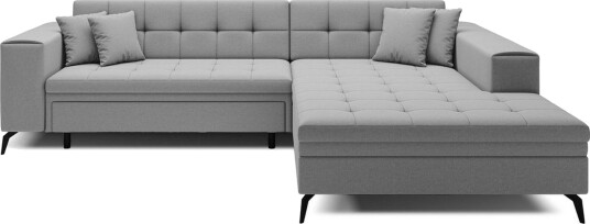 Hjørnesofa Eltap Solange 292x196x84 cm Omega 02 Grå Høyre