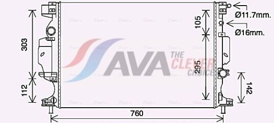Radiator AVA Clever Choice FD2642