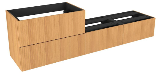 Vikingbad MIE Smart Bølge Servantskap Eik / 200cm