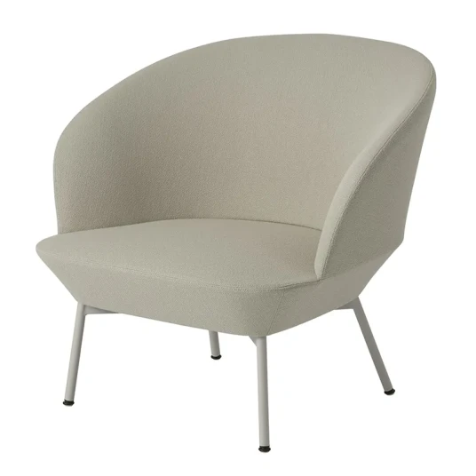 Muuto Oslo Lounge Chair Tube Base Twill Weave 990 Black Muuto Oslo Lounge Chair Tube Base Twill Weave 990 Black