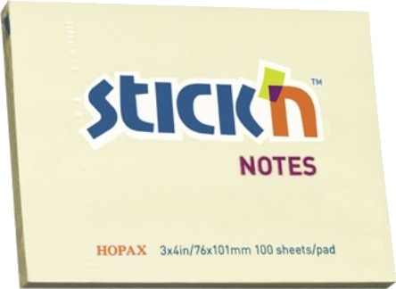Notesblok 76X101 100 Blad Pastel Gul 12 Stk.