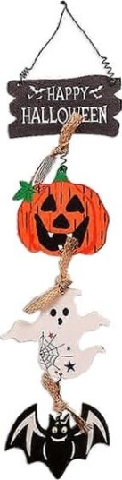 Halloween Hengende Tredekorasjoner med Gresskar og Spøkelse CHN