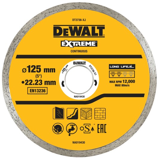 KAPPESKIVE DIAM FLISER 125MM DT3736 KAPPESKIVE DIAM FLISER 125MM DT3736