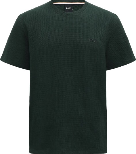 BOSS Waffle T Shirt DARK GREEN XXL BOSS Waffle T Shirt DARK GREEN XXL